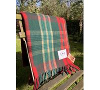 Couverture tartan - New Brunswick - 100 % laine recyclée - Cadeau - Chaud - Élégant - Couverture - Plaid