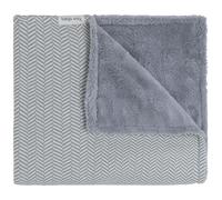 Couverture Teddy Dawn Nordic Blue-Ecru (70 x 95 cm)