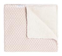 Couverture Teddy Happiness Vieux Rose-Ecru (70 x 95 cm)
