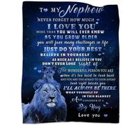 Couverture tgruihm pour mon neveu de la part de tante oncle Lion Couverture pour neveu Cadeaux pour neveu de la part de l'oncle Id es cadeaux d'a