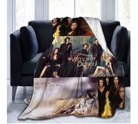 Couverture The Vampire Diaries en micro polaire ultra-douce pour enfant - Noir - 60x50 pouces