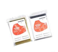 Couverture thermique avec Mylar réfléchissant pour la survie et les premiers secours Protection isolante pour l'extérieur Doré 160 x 210 cm