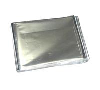 Couverture thermique d'urgence - Feuille de survie coupe-vent, équipement d'extérieur robuste | Housse isolante pour Camping et randonnée, abri par temps froid, Pack d'équipement de sauvetage Compact
