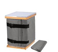 Couverture thermique isolée pour apiculture hivernale - Design coupe-vent - Tissu 600D résistant aux déchirures - Protection contre la pluie et la neige - Feuille d'aluminium réfléchissante