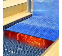 Couverture thermique pour piscine hors sol, couverture flottante solaire de 20 mm pour piscines rectangulaires, protection à bulles pour jacuzzi, durable et personnalisable pour une rétention optimale
