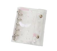 Couverture transparente à anneaux flexibles avec pages amovibles pour cahiers, journaux, idéal pour l'école et l'utilisation