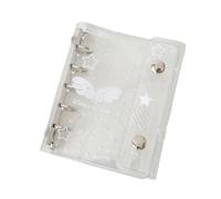 Couverture transparente à anneaux flexibles avec pages amovibles pour cahiers, journaux, idéal pour l'école et l'utilisation