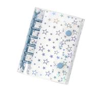 Couverture transparente pour classeur | A7 à paillettes - Protection de carnet de notes - Pour albums, journaux, espèces, enveloppes, dossiers, feuilles mobiles