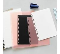 Couverture Transparente Pour Ordinateur Portable A5/B5, 20/26 Anneaux/Trous, Reliure À Feuilles Amples, Flexible, Étanche, Pour Bureau, Maison, Étudiant