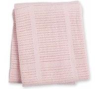 Couverture tricot rose Rose G