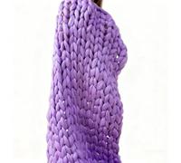 Couverture Tricotée à la Main, Couvre-lit Épais et Doux pour Lit, Canapé et Décoration, Plaid Doudou pour Salon et Chambre(Shape 17,120 * 150cm)