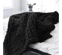 Couverture Tricotée Chenille Fil Tricoté à la main Couvre-lit Animaux Lit Chaise Canapé Bras Tricot Couverture Éparpillée Maison Décor Cadeau, Kaki, 200x200cm