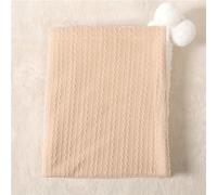 Couverture Tricotée Personnalisée Pour Bébé Couverture D'hiver Pour Bébé Couverture En Mousseline Personnalisée Pour Nouveau-né Couverture Pour Poussette (Cream White)
