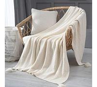 Couverture Tricotée Plaid Grosse Maille Pelote Laine Jette Pour Lits Tricoté Jeter Chunky Knit Throw