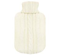 Couverture tricotée pour bouillotte, isolant tricoté crème, accessoires d’hiver tricotés, cadeau parfait de Noël/fête des mères/Saint-Valentin pour elle