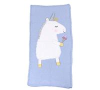 Couverture tricotée pour enfant Motif licorne