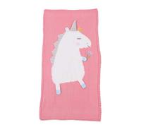 Couverture tricotée pour enfant Motif licorne