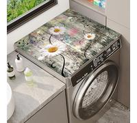 Couverture Universelle Machine Cache-PoussièRe Machine Laveuse Ou SéCheuse Floral Top Cover Mat ProtèGe Machine AntidéRapant Lave Linge Pour Machine RéFrigéRateur Cuisine (Color 3,60x60cm)