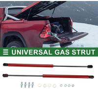 Couverture universelle pour camion Vérins à gaz 20 pouces / 500 mm 80 livres / 355N / 35,5 kg Rouge Lot de 2