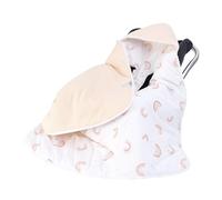 Couverture universelle pour siège auto, Miracle Baby - Couverture douillette pour poussette - 90 x 90 cm - Tissu gaufré - Pour Buggy, siège auto (motif arc-en-ciel piqué), 1,5 Tog