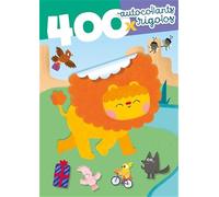 Couverture vert lion - 400 autocollants rigolos: 12 pages d'autocollants réutilisables + 1 livret de paysages