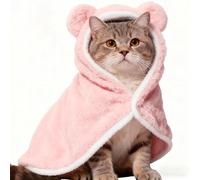 Couverture, veste chaude et housse à capuche - Manteau d'hiver et cape avec bonnet - Pour petits et moyens et grands chiots, chatons, chihuahuas, animaux d'Halloween