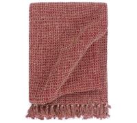 vidaXL Couverture en coton 220 x 250 cm Bordeaux Rouge