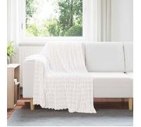 Couverture - VIDAXL - Jeté Toison - Blanc - 150 x 130 cm - Polaire synthétique
