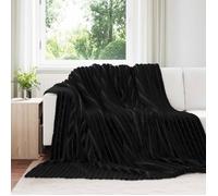 Vidaxl Couvertures À Jeter 6 Pcs Noir 240 X 220 Cm Toison