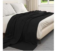 Couverture - VIDAXL - Toison - Noir - 240 x 220 cm - Fleece douillet
