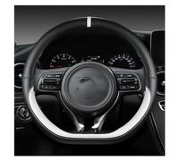 Couverture Volant pour Kia K5 Ceed GT Stonic Proceed 2021 2020 2019 Couverture Volant Voiture Forme D Accessoires Automobiles Couvre Volant (Couleur : Blanc)