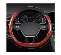 Couverture Volant Voiture en Forme D pour VW pour Golf 7 pour Polo pour Scirocco pour Jetta 6 pour Santana Voiture Caches Volant(Rouge)