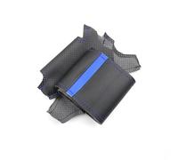 Couverture Volant Voiture pour Citroen pour C5 2001 2002 2003 2004 2005 2006 pour Xsara pour Picasso pour Berlingo Tresses sur Volant Voiture Garniture Couverture en Cuir(Blue Line-Blue)