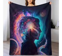 Couverture Voyage Astral Impressions numériques, Couverture De Lit Et Canapé Doux Flannel, Couverture De Décoration Intérieure Et Légère, 150×200cm