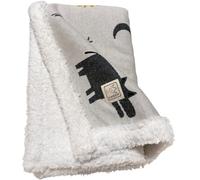 Couverture Zoo en tricot et polaire (80 x 100 cm)