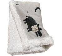 Couverture Zoo en tricot et polaire (80 x 100 cm)