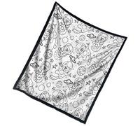 couverturede coloriage pour Adultes - Jeté Lavable 149,9 x 127 cm, activité Artisanale créative, décoration d'intérieur Confortable | couvertureà colorier pour Adultes, Chambre à Coucher, canapé, AC