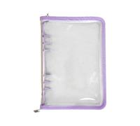 - Couvertures amovibles pour carnet - Couverture de journal avec fermeture éclair | Pochette de rangement transparente pour classeur, pochettes de rangement pour cahiers | Organisateurs de journaux