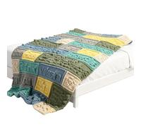 Couvertures amusantes, couette douce faite à la main avec des couleurs vives et des blasphèmes | Couverture originale pour Halloween, pour la famille, les amis, l'hiver, la maison intérieure, la