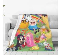 Couvertures Amusantes En Peluche Finn Et Jake, Motif Dessin Anime D'aventure, Couverture Respirante Géniale Pour Lit, Canape, Chambre A Coucher, Printemps, Automne