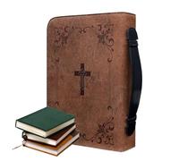 Couvertures bibliques génériques pour les femmes - couverture de la Bible portable, couverture chrétienne du livre | Matériau de haute qualité avec une poignée douce et une fermeture éclair en toute s