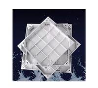 Couvertures carrées intégrées pour regard d'égout, couvertures d'accès carrées et cadres robustes, couvertures d'accès cachées personnalisables (8 cm, 40 x 40 cm) pour solutions