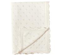 Couvertures cellulaires 1pc bébé, 32x39 pouces couverts coton respirant doux, couette bébé tricotée blanche pour filles nouveau-nés.