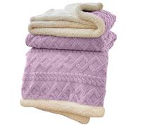 Couvertures chaudes en fourrure douce et décorative en polaire épaisse | Imitation cachemire chaud hiver douillet décoratif fourrure pleine taille épaisse douce peluche pour lit, canapé, canapé