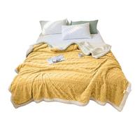 Couvertures chaudes en microfibre chaude, épaisse, douce et pelucheuse | Imitation cachemire chaud hiver douillet décoratif fourrure pleine taille épaisse en peluche douce pour lit, canapé, canapé