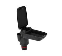 Couvertures d'accoudoir d'automobile Mallette de rangement noire d'accoudoir Console centrale voiture avec le remplacement support verre d'eau pour l'ajustement pour Mercedes pour Smart 453 15-19