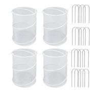 Couvertures De - 4 Pièces Mesh De Filet De Jardin | Netting pour Les | Tente De Culture Résistante À La Mouche avec 16 Enjeux | Sortez-Vous Protecteur De Barrière D'insectes | Animaux B