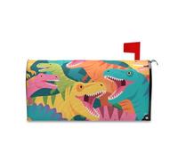 Couvertures de boîte aux lettres colorées en forme de dinosaure pour boîte aux lettres Mardi Unique Saint-Valentin 45,7 x 52,6 cm Caja de correos