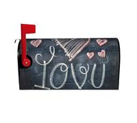 Couvertures de boîte aux Lettres Oxford avec Mots « Je t'aime » et cœurs - Décorations de boîte aux Lettres adaptées aux boîtes aux Lettres Standard et Grandes