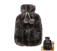 Couvertures de bouillotte isolées : couverture en fourrure de de 2 litres, étui souple pour bouteilles, aide à soulager les douleurs et les crampes musculaires, maintient la chaleur de 6 à 8